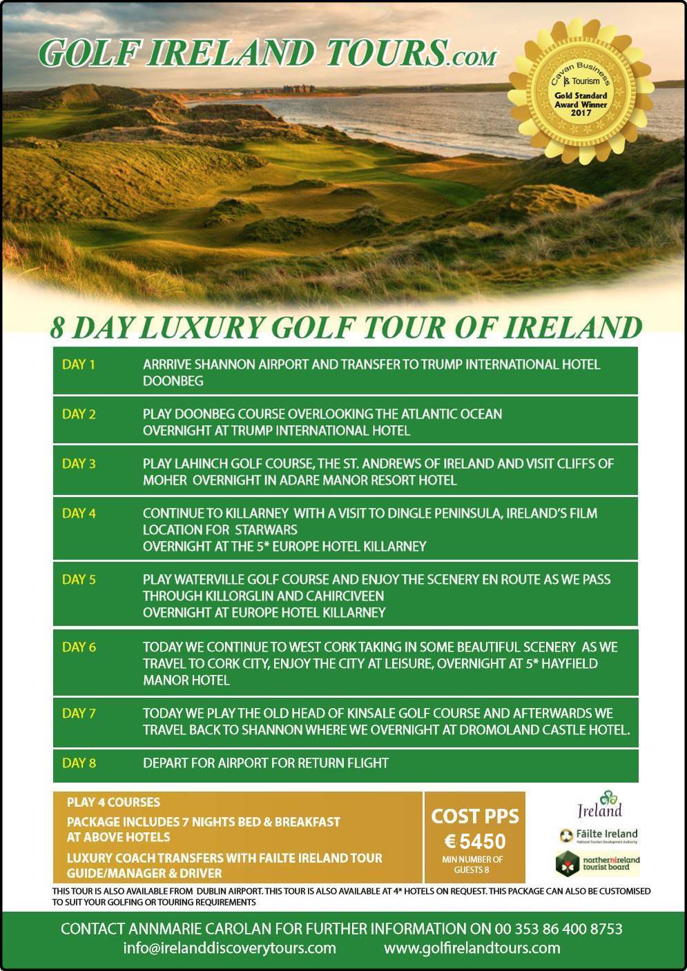 Golf Tours Brochure